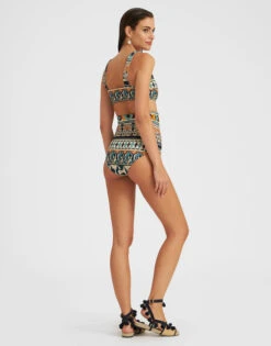 Barbarella Bikini Top Casareale Small Placèe Cream In Lycra -Fashion Clothing SWI0049LYC001REA02 WH03 2