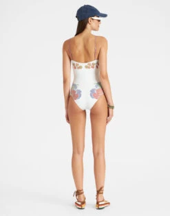 Elle Swimsuit Grenadilla Placée Off White In Lycra -Fashion Clothing SWI0055LYC006GRN01 WH05 2