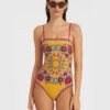 Elle Swimsuit Zodiac Placée Marigold In Supreme Lycra