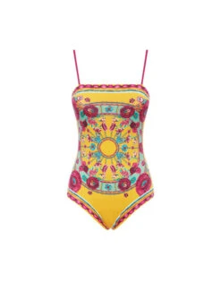 Elle Swimsuit Zodiac Placée Marigold In Supreme Lycra -Fashion Clothing SWI0055LYC006ZOD01 OR05 7