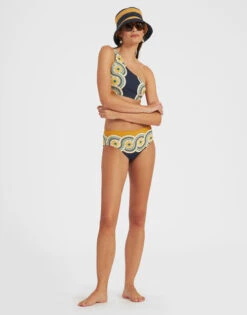 Goddess Top Mudejar Placée Blue In Supreme Lycra -Fashion Clothing SWI0057LYC006MUD01 BU03 2