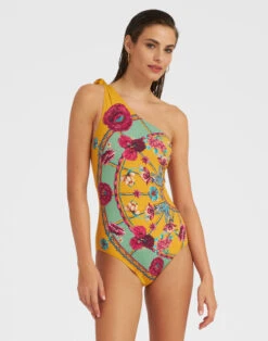 Goddess Suit Zodiac Placée Marigold In Supreme Lycra
