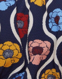 Mirage Top Whitsun Mini Blue In Piquet Lycra -Fashion Clothing SWI0063LYC002FSK02 BU03 7