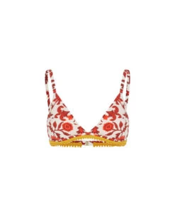 Fonda Top Dragonflower Mini Red In Lycra -Fashion Clothing SWI0074LYC001DRE02 RE01 5