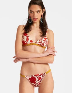 Fonda Bottom Dragonflower Mini Red In Lycra 8 Fonda Bottom Dragonflower Mini Red In Lycra -Fashion Clothing SWI0075LYC001DRE02 RE01 2