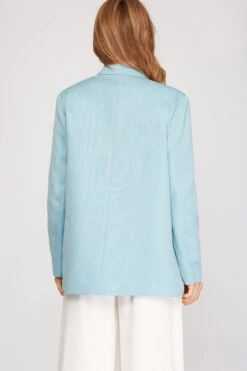 She + Sky Double Breasted Blazer 5 She + Sky Double Breasted Blazer -Fashion Clothing She Sky Double Breasted Blazer LTBLUE 2 60884.1711480266