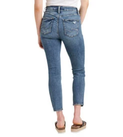 Silver Avery Hi Rise Straight Crop -Fashion Clothing Silver Avery Hi Rise Straight Crop INDIGO 3 09185.1710523965