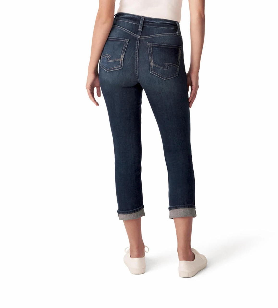 Silver Avery Straight Crop 2 Silver Avery Straight Crop - Image 2