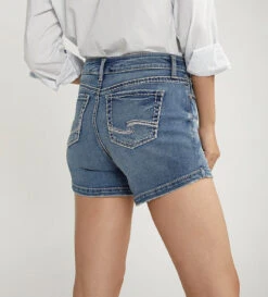 Silver Elyse 4" Short - L53005CVS305 8 Silver Elyse 4" Short - L53005CVS305 -Fashion Clothing Silver Elyse 4 Short L53005CVS305 INDIGO 3 39198.1713386997