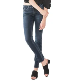 Silver Elyse Straight Jean-L03403SSG334