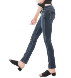 Silver Elyse Straight Jean-L03403SSG334 -Fashion Clothing Silver Elyse Straight Jean S 3 43606.1710449332