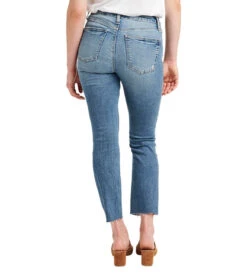 Silver Most Wanted Straight Crop -Fashion Clothing Silver Most Wanted Straight Crop INDIGO 3 74800.1710520362