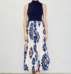 Skies Are Blue Pleated Midi Dress -Fashion Clothing Skies are Blue Pleated Midi Dress IVORYNV 1 91913.1714488821