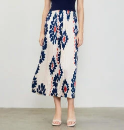 Skies Are Blue Pleated Midi Dress -Fashion Clothing Skies are Blue Pleated Midi Dress IVORYNV 4 21890.1714488824