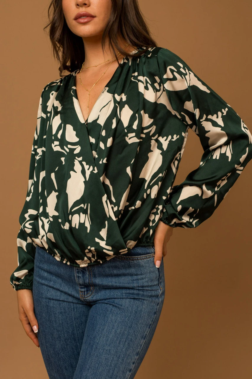 Surplice Abstract Print Top 2 Surplice Abstract Print Top - Image 2