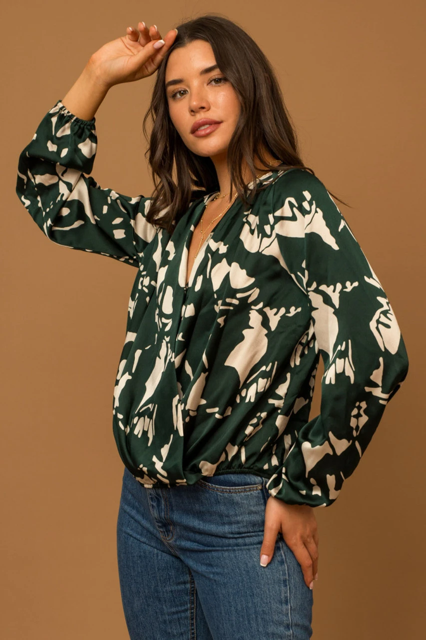 Surplice Abstract Print Top 3 Surplice Abstract Print Top - Image 3