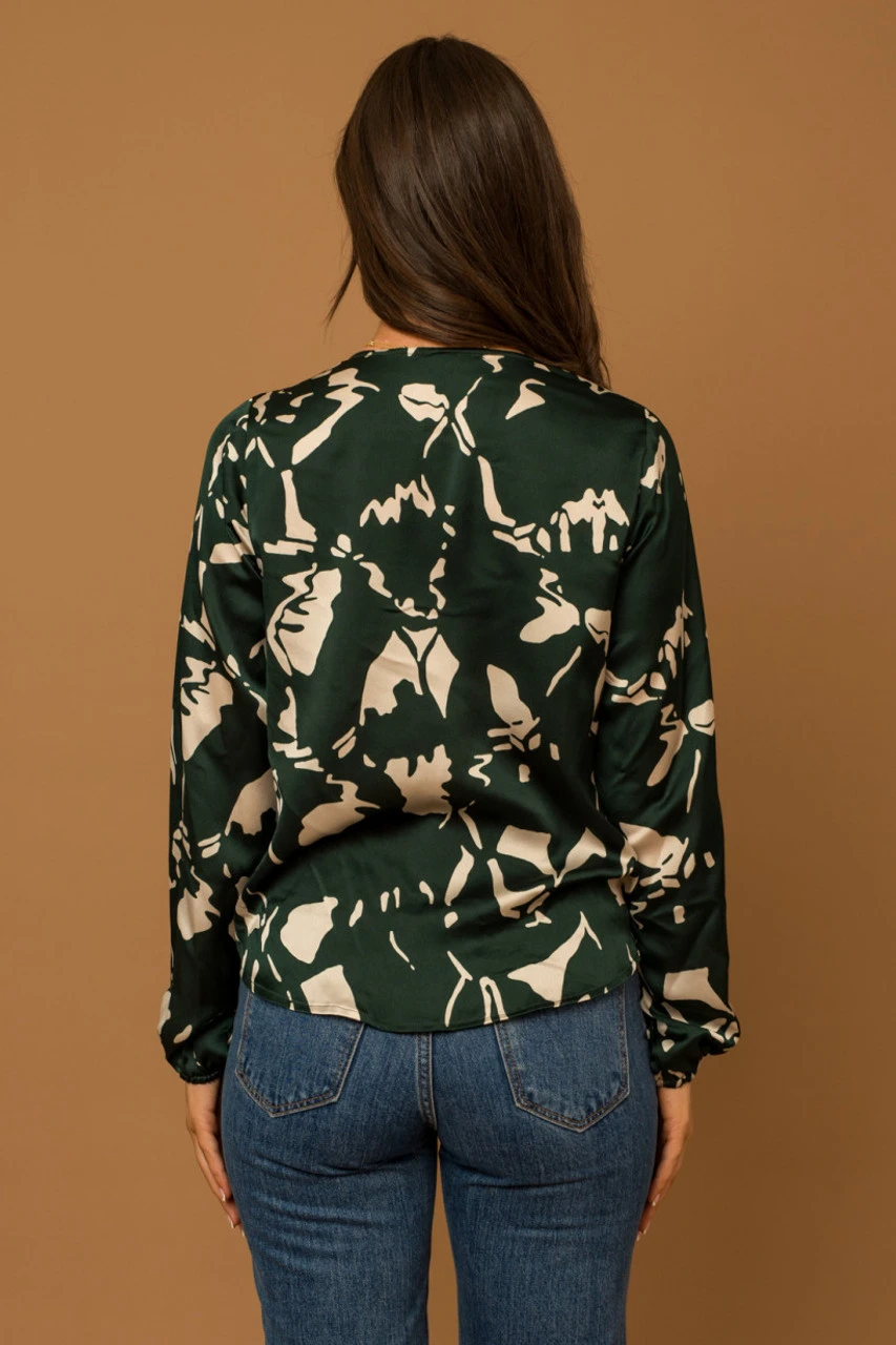 Surplice Abstract Print Top 4 Surplice Abstract Print Top - Image 4