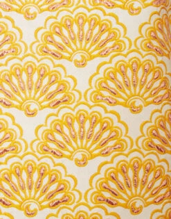 La Scala Top Fans Gold In Jacquard With Feathers -Fashion Clothing TOP0013JCQ072FAN02 YE05 6