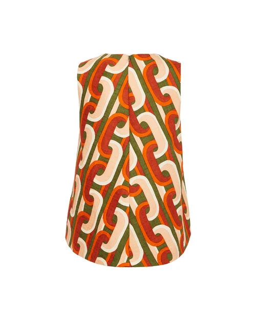 La Scala Top Prometheus Pale Pink In Shot Cotton 5 La Scala Top Prometheus Pale Pink In Shot Cotton - Image 5