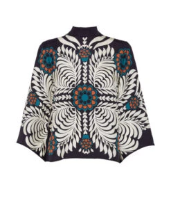 Make An Exit Top Mix Tiles Placée Black In Silk Twill -Fashion Clothing TOP0117SIL006MIX01 BL01 4