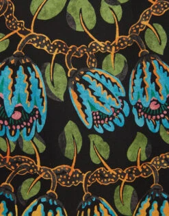 Boho Blouse Eve Black In Crepe De Chine -Fashion Clothing TOP0132CRE005EEC01 BL01 8