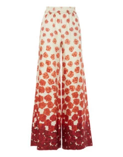 Palazzo Pants Haze Placèe Red In Silk Twill -Fashion Clothing TRO0003SIL001HAZ01 RE01 4