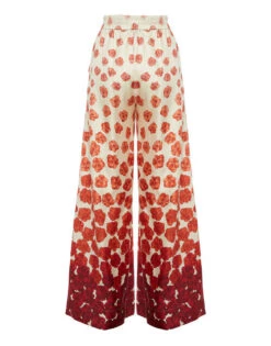 Palazzo Pants Haze Placèe Red In Silk Twill -Fashion Clothing TRO0003SIL001HAZ01 RE01 5