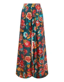 Palazzo Pants Hottie Emerald In Silk Twill 11 Palazzo Pants Hottie Emerald In Silk Twill -Fashion Clothing TRO0003SIL001HOT01 GR04 5