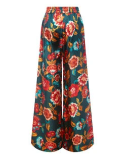 Palazzo Pants Hottie Emerald In Silk Twill 12 Palazzo Pants Hottie Emerald In Silk Twill -Fashion Clothing TRO0003SIL001HOT01 GR04 6