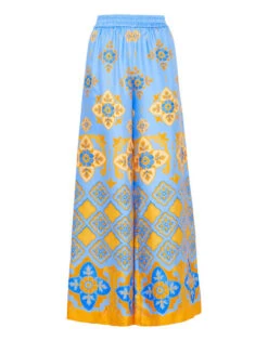 Palazzo Pants Partenope Light Blue In Silk Twill 11 Palazzo Pants Partenope Light Blue In Silk Twill -Fashion Clothing TRO0003SIL001PRT01 BU01 5