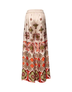 Palazzo Pants Partenope Placée In Twill Silk -Fashion Clothing TRO0003SIL001PRT01 OR02 6