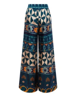 Palazzo Pants Casareale Placèe Emerald In Silk Twill -Fashion Clothing TRO0003SIL001REA01 GR04 6