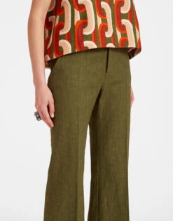 Hendrix Pants Solid Camouflage In Shot Cotton 10 Hendrix Pants Solid Camouflage In Shot Cotton -Fashion Clothing TRO0014COT005SOLID GR08 2