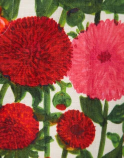 Hendrix Pants Pink Dahlias In Shot Cotton -Fashion Clothing TRO0014COT005 DAH0001 6