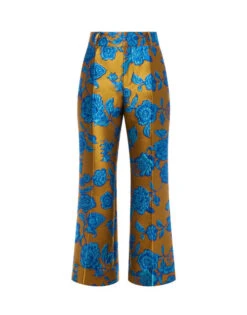 Hendrix Pants Hottie Turquoise In Jacquard -Fashion Clothing TRO0014JCQ073HOT02 BU08 5