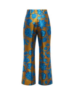 Hendrix Pants Hottie Turquoise In Jacquard -Fashion Clothing TRO0014JCQ073HOT02 BU08 6