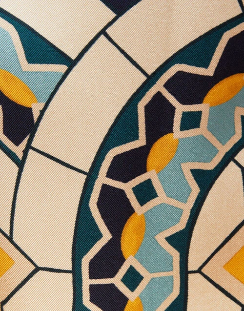 Palazzo Pants Mudejar Placée Blue In Silk Twill 7 Palazzo Pants Mudejar Placée Blue In Silk Twill - Image 7