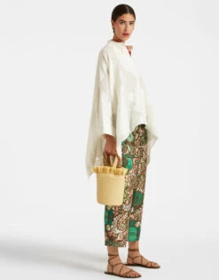 Drawstring Pants Anemone Pink In Twill Silk -Fashion Clothing TRO0053SIL001ANE02 GR05 3