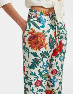 Drawstring Pants Dragonflower Multicolor In Silk Twill 12 Drawstring Pants Dragonflower Multicolor In Silk Twill -Fashion Clothing TRO0053SIL001DRE01 MU01 4