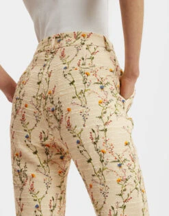 24/7 Pants Primavera Cream In Tweed 10 24/7 Pants Primavera Cream In Tweed -Fashion Clothing TRO0069COT051PRI01 WH03 3