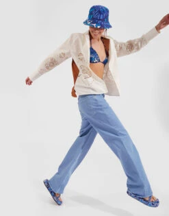 Better Than Your Boyfriend Jeans Light Blue In Denim -Fashion Clothing TRO0091DEN001SOLID BU01 4