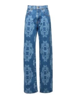 Better Than Your Boyfriend's Jeans Bast Blue In Laser-Printed Denim -Fashion Clothing TRO0091DEN006BAS02 BU03 5