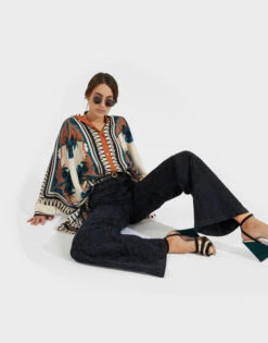 Flare Jeans Corte Black In Denim -Fashion Clothing TRO0096DEN001CRT04 BL01 4