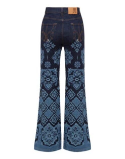 Flare Jeans Partenope Navy In Denim -Fashion Clothing TRO0096DEN002PRT02 BU06 9