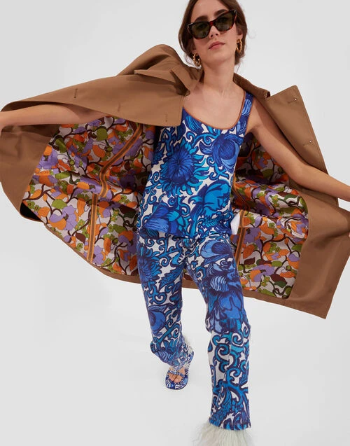 Fancy Crop Jeans (With Feathers) Anemone In Denim 6 Fancy Crop Jeans (With Feathers) Anemone In Denim - Image 6