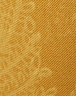 Fancy Crop Jeans Sicomore Yellow In Laser-Printed Denim With Fringe -Fashion Clothing TRO0108DEN001SIC03 OR06 6