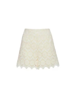 Margarita Shorts Evil Eye Ivory In Macrame -Fashion Clothing TRO0112EMB032EVI01 WH04 7