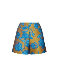 Margarita Shorts Hottie Turquoise In Jacquard -Fashion Clothing TRO0112JCQ073HOT02 BU08 4