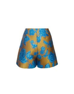 Margarita Shorts Hottie Turquoise In Jacquard -Fashion Clothing TRO0112JCQ073HOT02 BU08 5