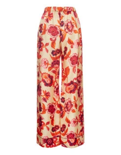 Pajama Pants Hottie Cream In Silk Twill -Fashion Clothing TRO0116SIL001HOT01 WH03 5